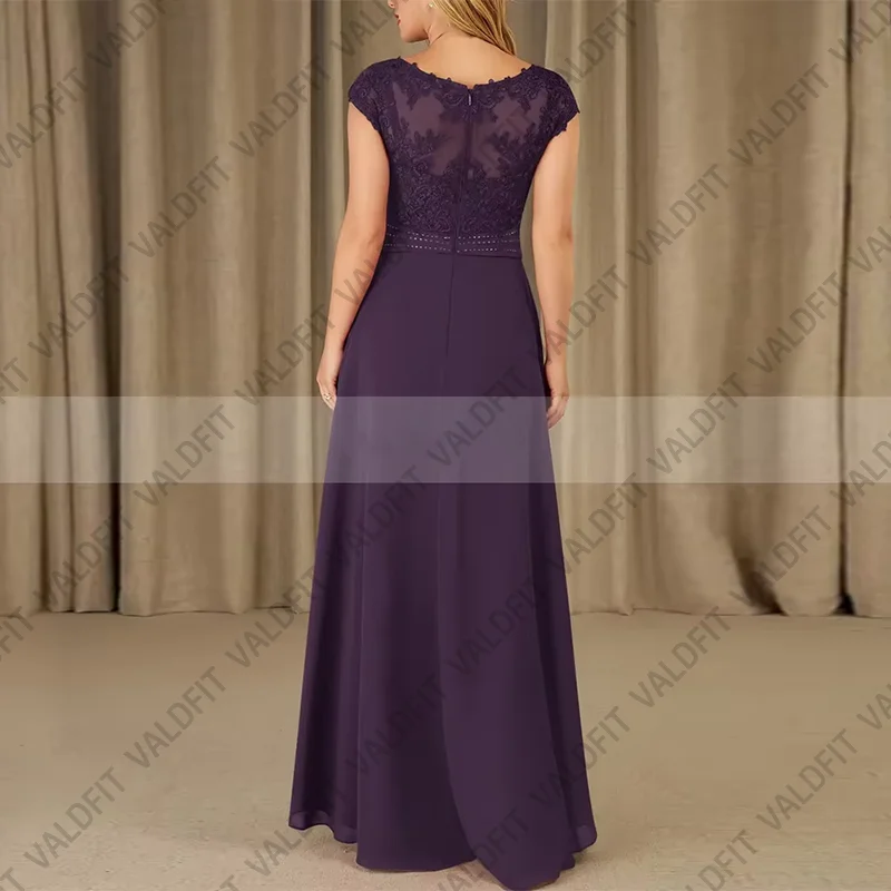 Customized High Low Purple Mother of the Bride Dresses with Beads Wedding Formal Occasion vestidos de fiestas elegantes mujer