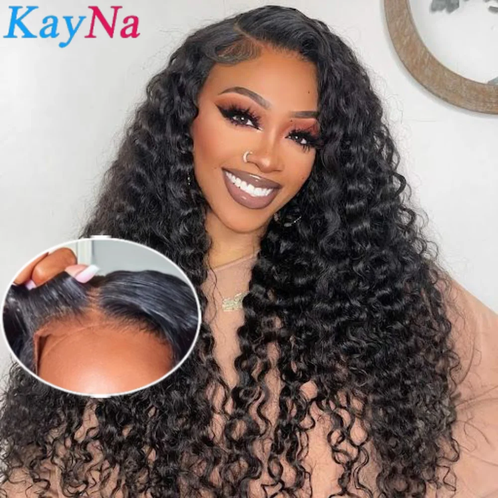 Human Hair Glueless Ready to Wear 4X6 Lace Closure Wig Deep Curly Lace Front Wig Glueless Human Hair Wigs For Women