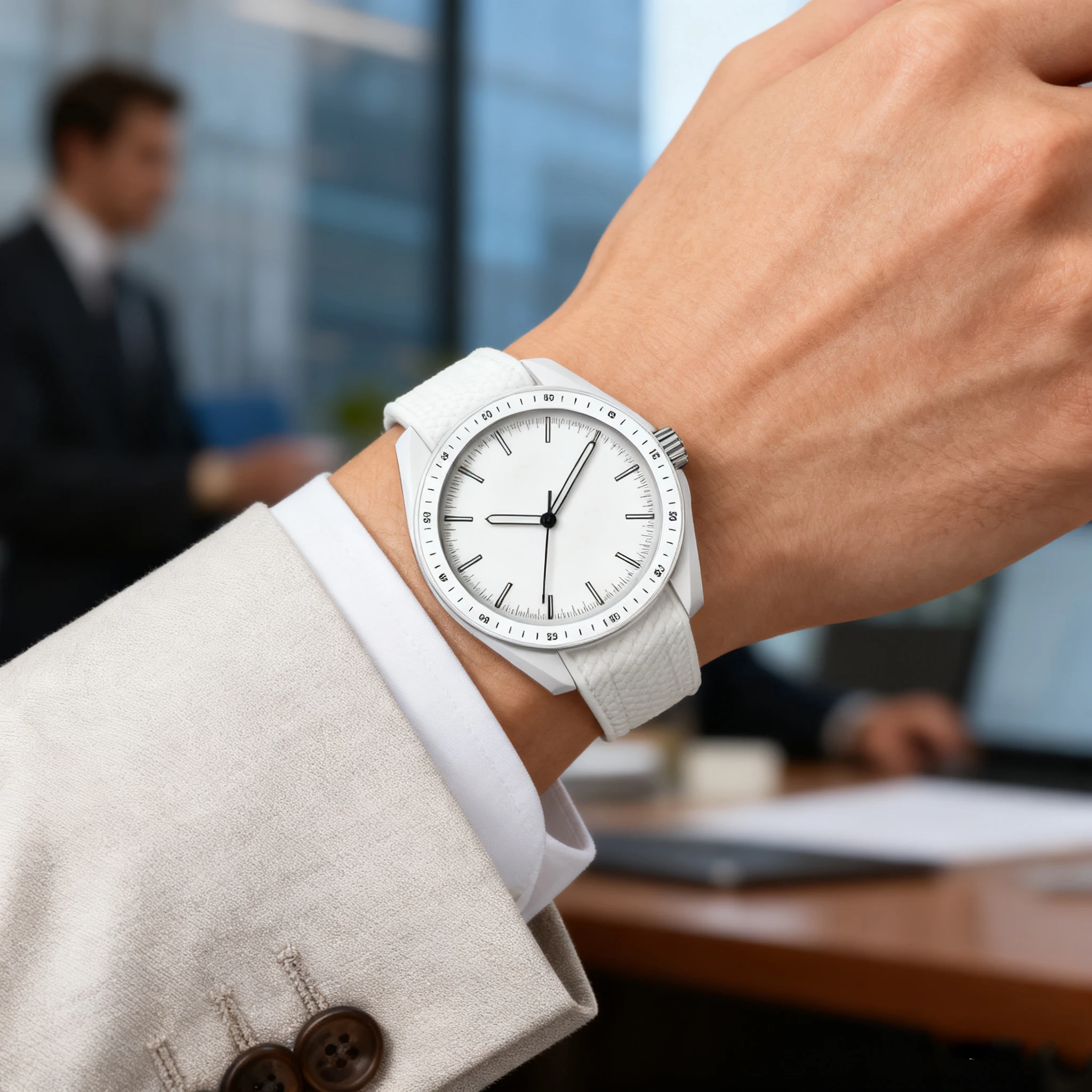 موضة 2026 نموذج ما قبل الإصدار ساعة كوارتز بسيطة متناسبة للرجال والنساء من السيليكون الأسود غير الرسمي للرجال والنساء