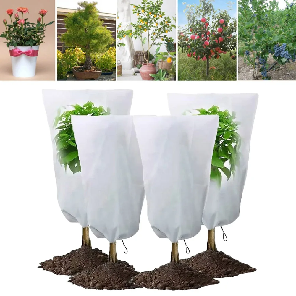 Juste de Protection pour Plantes Contre le Froid, Couverture Chaude d'Hiver pour Petit Arbre