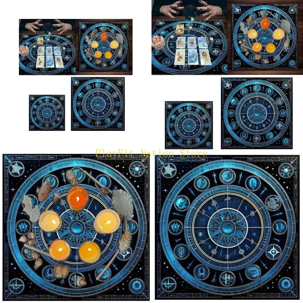 

242F Tarots Tarots Tablecloth Divination Table Cover Astrology Oracles Board Game Mat