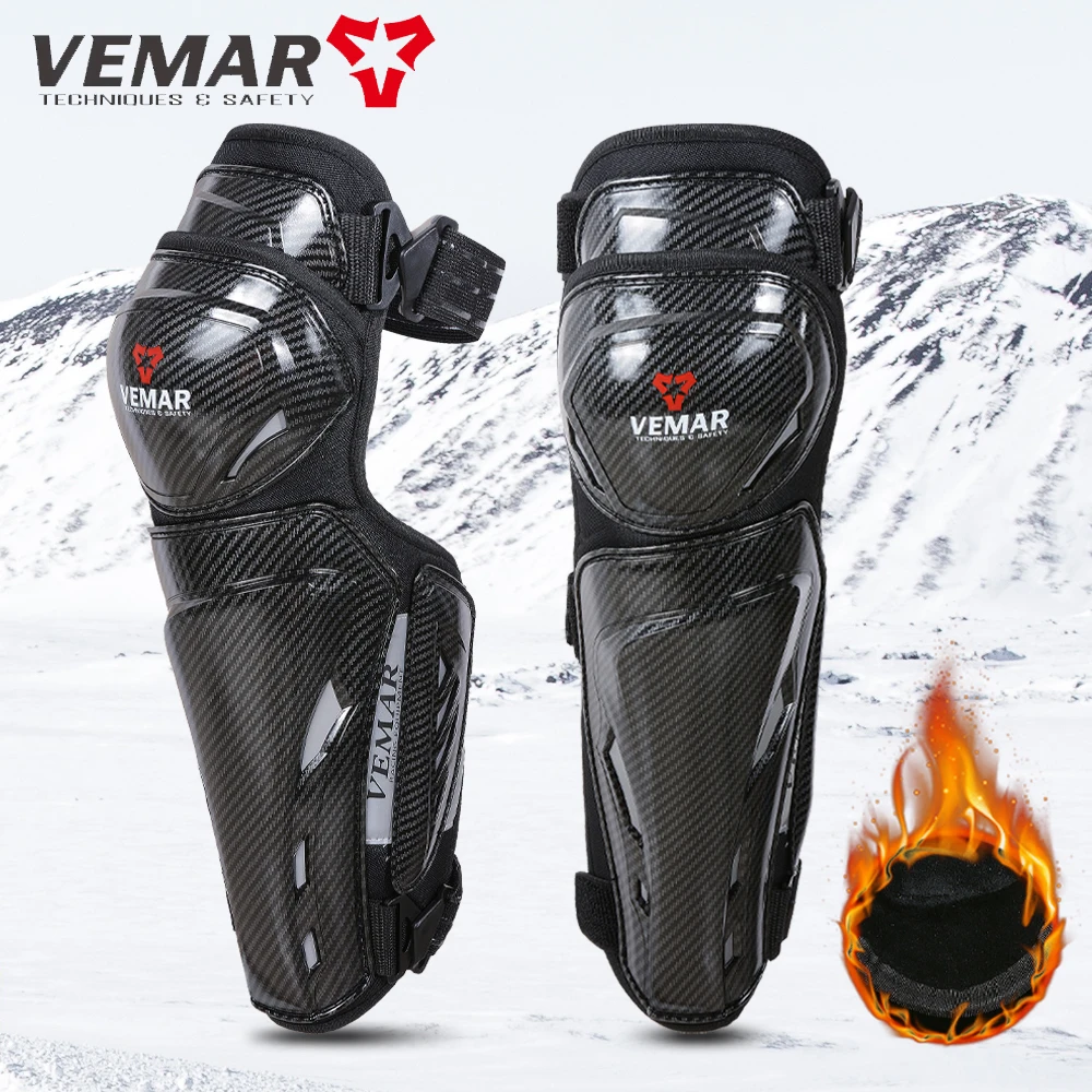 

Мотоциклетные наколенники и налокотники, зимние наколенники из углеродного волокна для гонок MX, подушечки для ног для мотокросса, защитное снаряжение