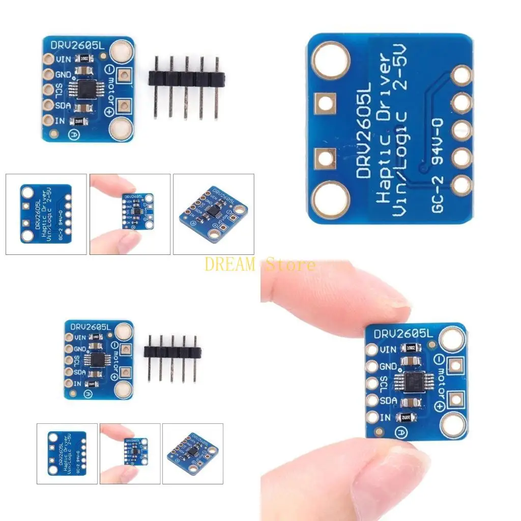 

DRV2605L Haptic Motors Плата контроллера драйвера Зуммеры Вибрационный модуль коммутационного двигателя I2C Интерфейс IIC 2 В 5