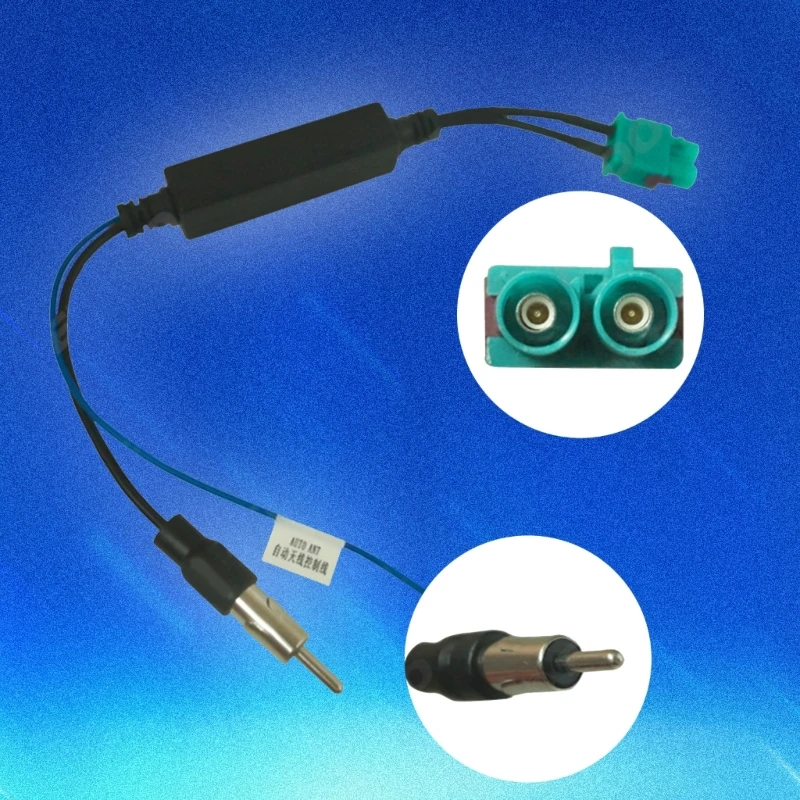 Double Fakra Car Radio Antenna Adapter Fakra Plug Vehicle Aerial Stereos FM Navigation Connector Cable