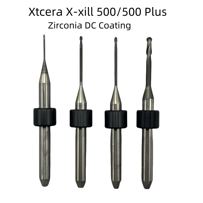 Xtcera X-mill 500 /580 Zirconia Shank DC Diamond Coating Milling Cutter Diameter 2.0/1.0/0.6mm DrillDental Milling Burs