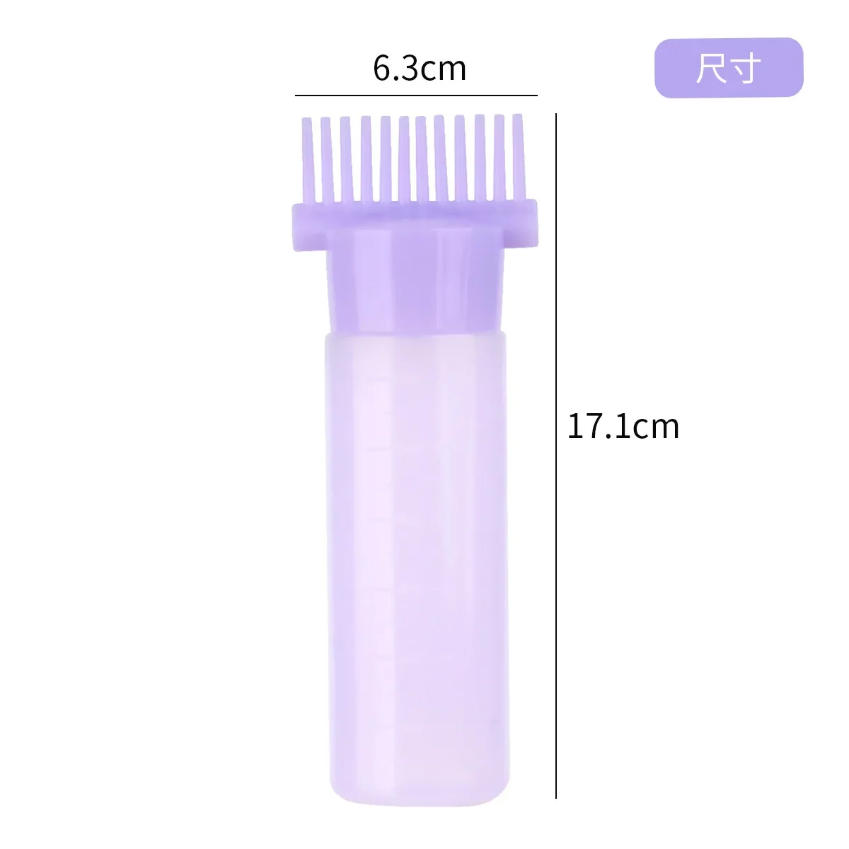 

3 Color Salon Hair Oil Applicator Bottle Professional Hairdressing Dyeing Comb Bottles Barbershop Hairdresser Coloring Supplies