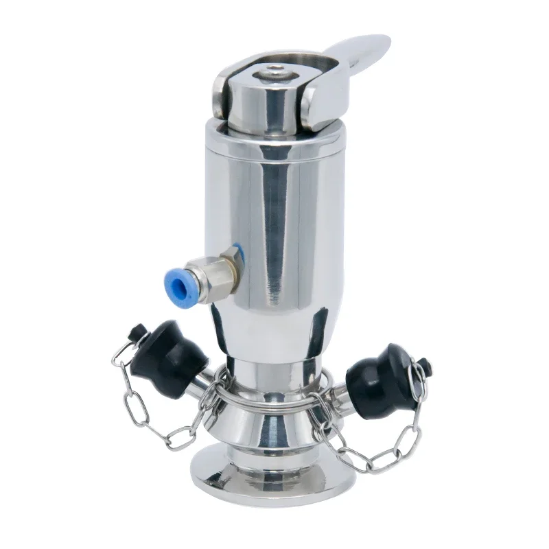 Sanitary Stainless steel Sample valve aseptic clamp Manual Pneumatic sampling valve with handle