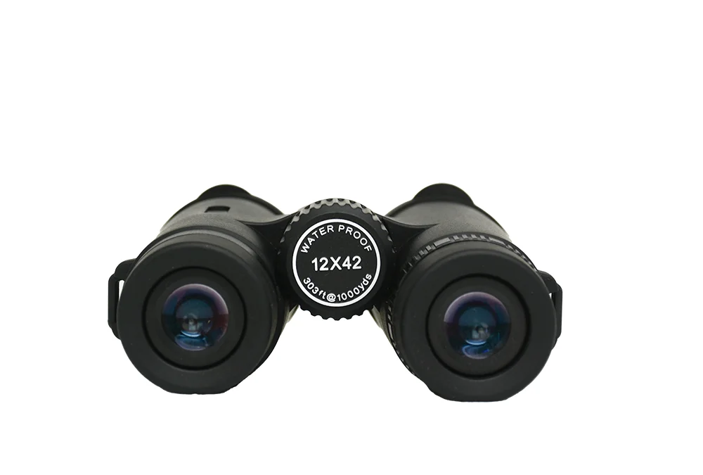 Alta calidad 12x42 impermeable para observación de aves, senderismo y actividades al aire libre, binoculares ópticos transparentes, duraderos y portátiles