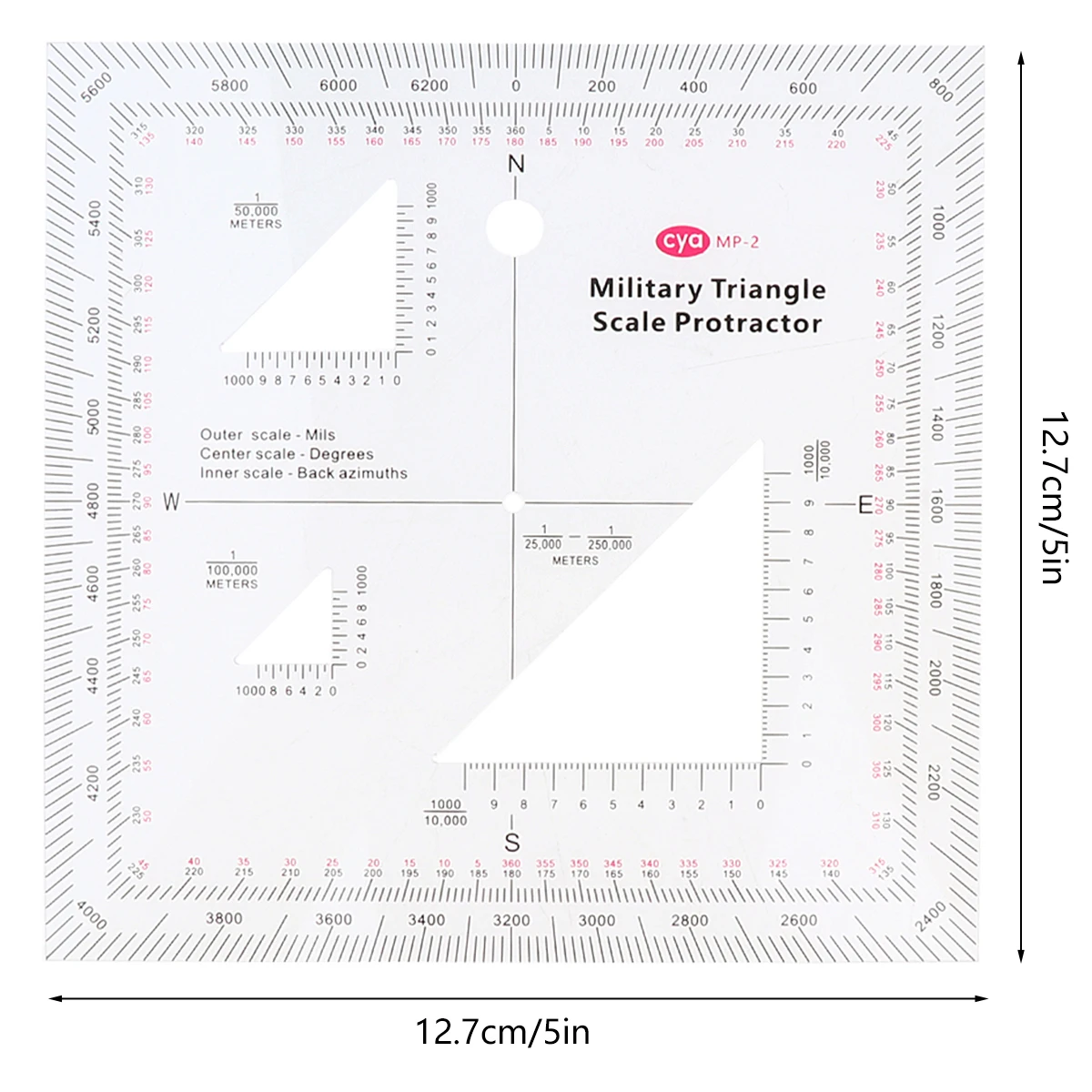 4/1 Pcs 1:25000 1:50000 1:100000 1:250000 Military map navigation scale is based on the metric UTM/MGRS/USNG coordinate system