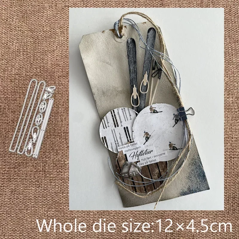 

New Design Craft Metal stencil mold Cutting Dies ski toboggan decoration scrapbook die cuts Album Paper Card Craft Embossing