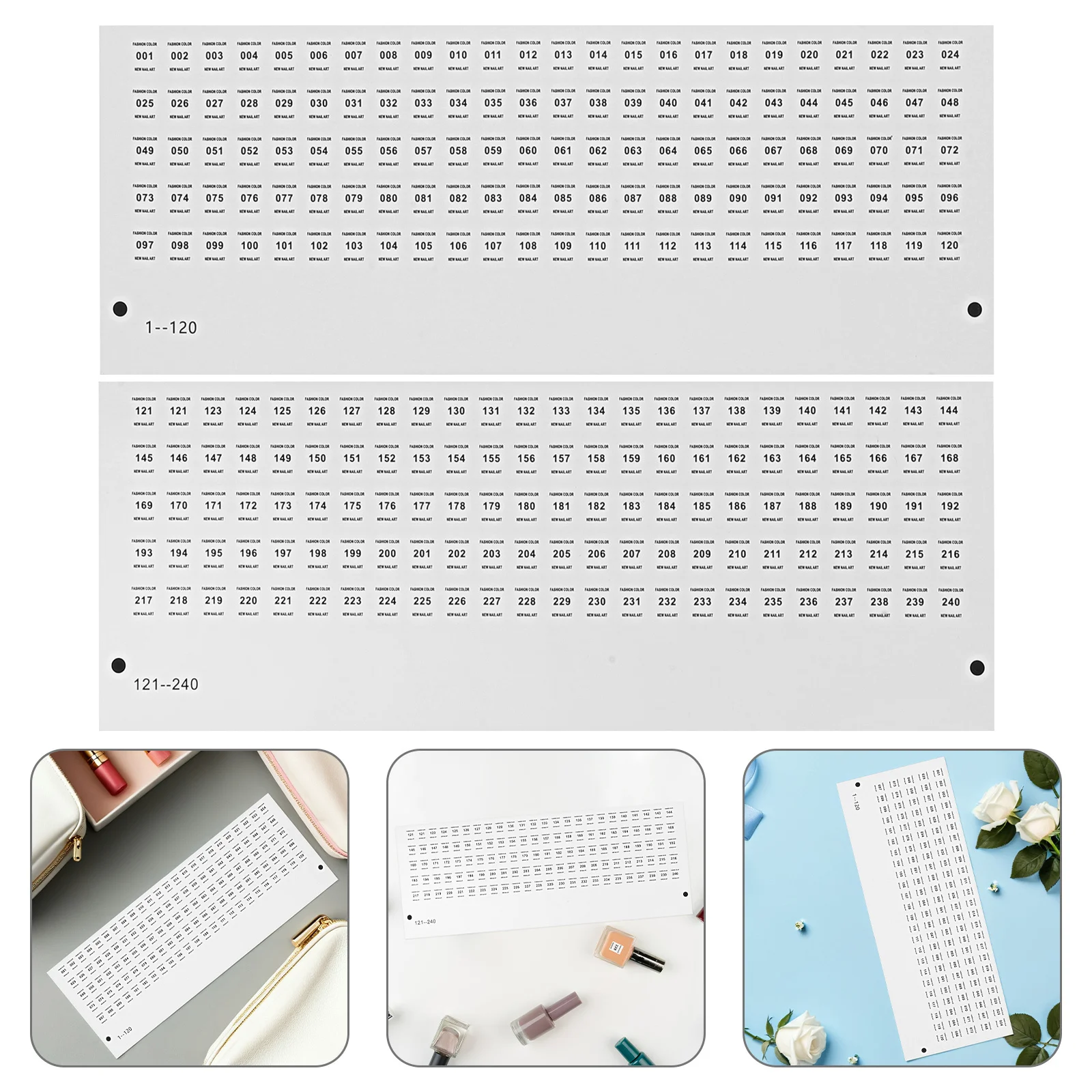 

4 Sheets Self Adhesive Number Stickers for Nail Polish Organization Nail Color Number Labels Manicure Storage Sorting Labels