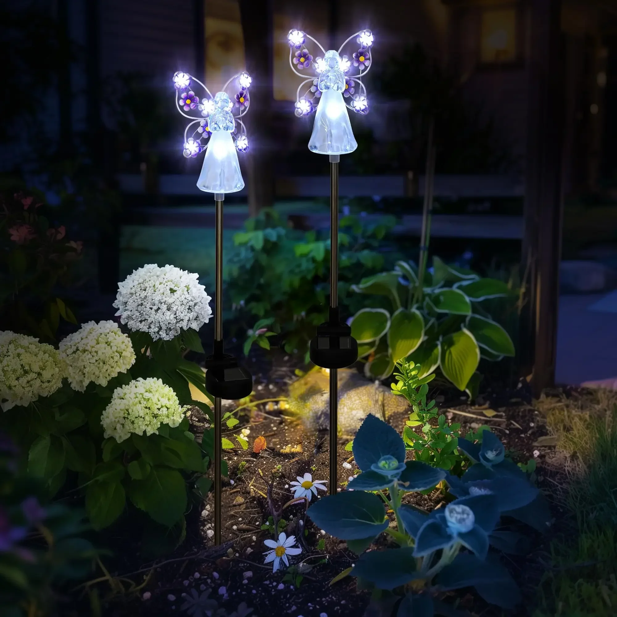 Solar-Gartenlicht, Engel, Solarlandschaft, dekoratives Licht, im Freien, wasserdicht, Solar-Wegebeleuchtung, Grab, Friedhof, Sympathie, Geschenk