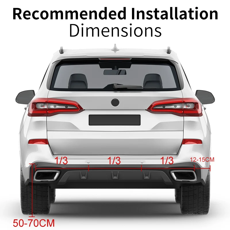 Universal 22mm 4 Parking Sensor System LED Digital Display Beeping Alarm Waterproof 12V for Car Reversing Safety