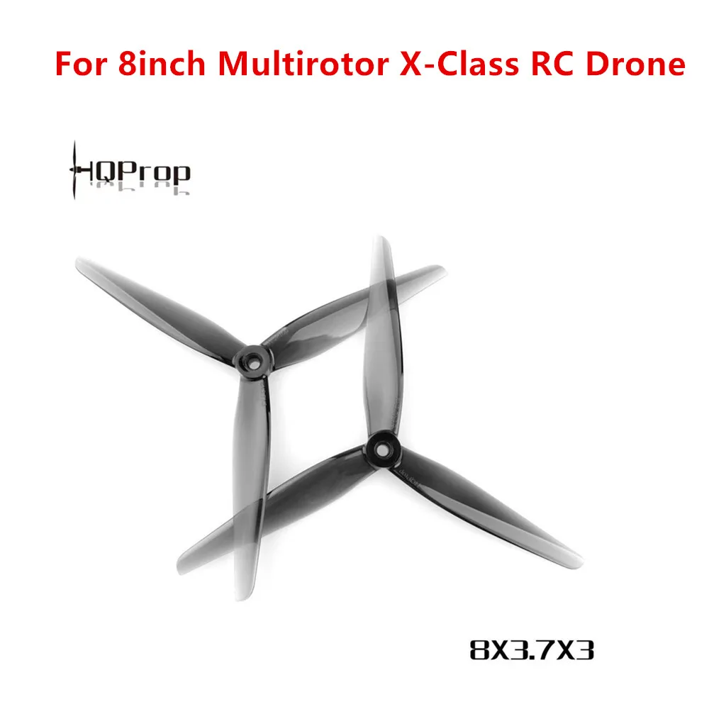 

HQPORP 8X3.7X3 tri-blade Propeller For 8inch Multirotor X-Class RC Drone Part
