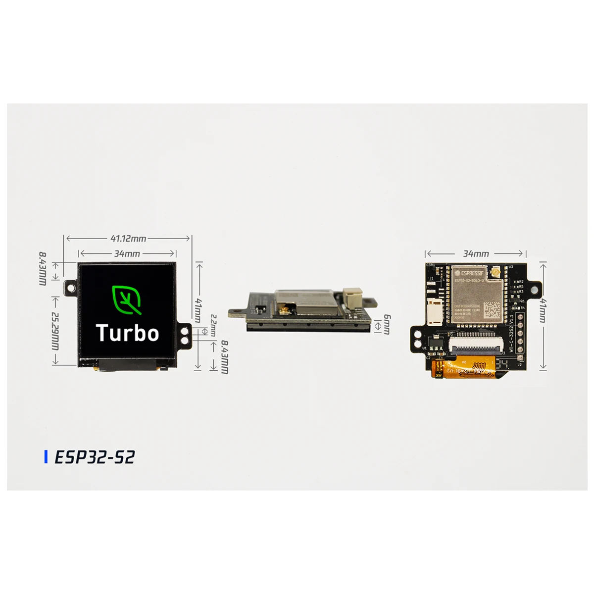 Layar Antarmuka Serial 1.54 Inci LCD ESP32-S2 Mendukung WIFI Bluetooth C3/S2MCU 240*240