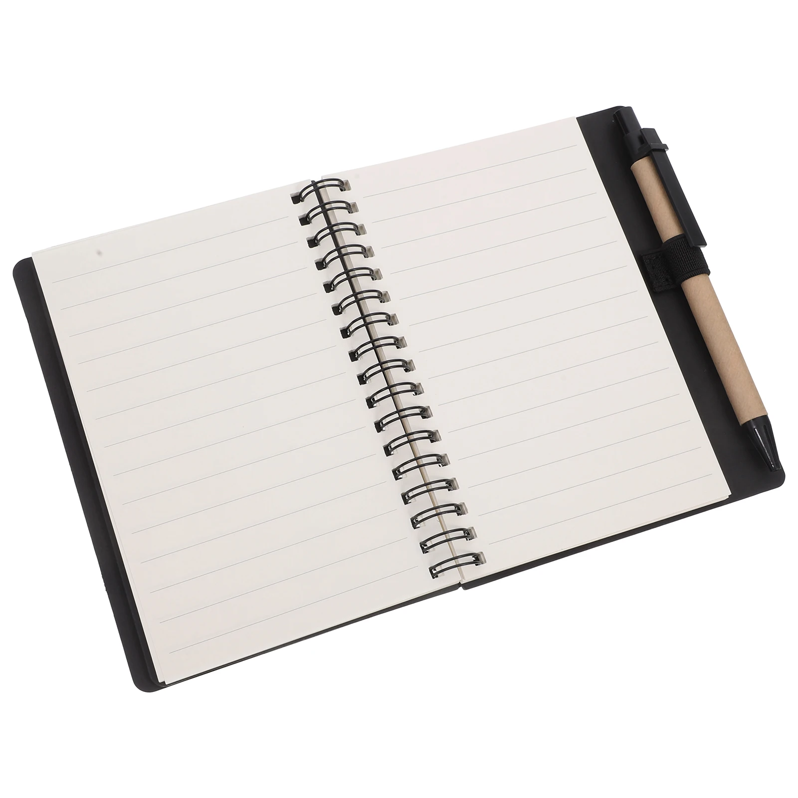 

Spiral Notebook With Pen Colored Paper Portable Writing Notepad For Teens Adults Journal Planner Black