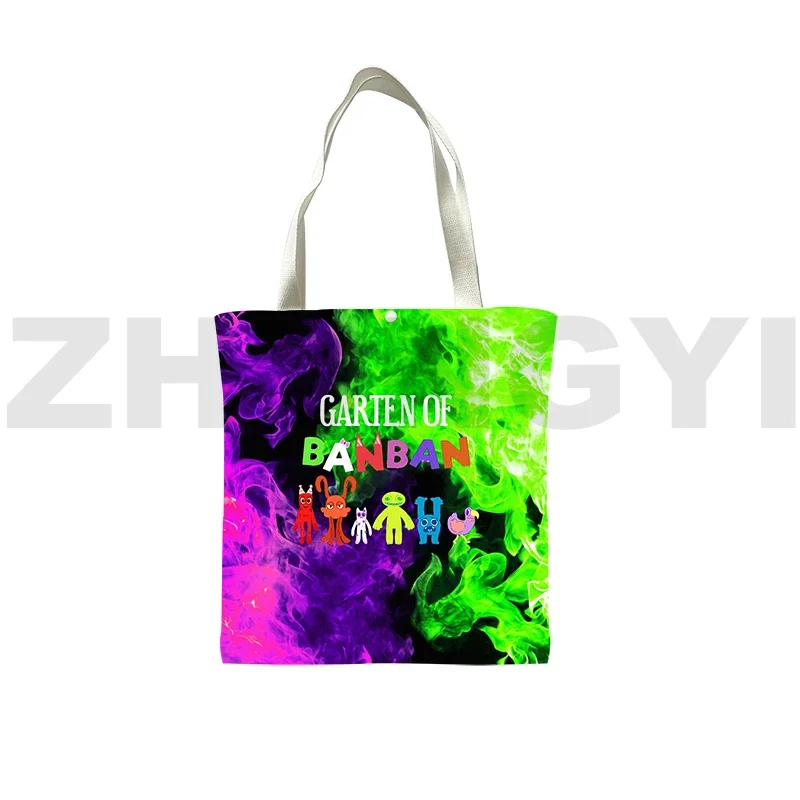 New Arrival Game Garten of BanBan 2 Print Shopper Bag Mens Sport Anime Tote Bag 3D Harajuku Garten of BanBan Canvas Shopping Bag