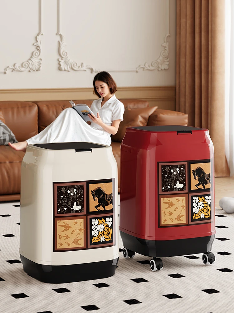 

Large Capaci Pr pe Tra Can for Living Room Bedroom Batoom Dormi High Aesthetic Value Paper Basket Waste Bin