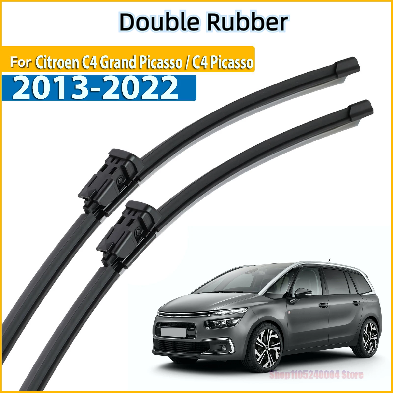 

Front Wiper Blades For Citroen C4 Grand Picasso / C4 Picasso MK2 2013 - 2022 Windshield Windscreen Window 30"+30"