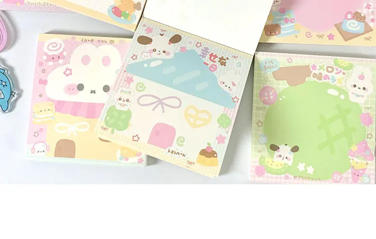MINKYS 50 Blatt Kawaii-Notizblöcke für Welpen und Katzen, Papier, To-Do-Liste, Tagebuch, Notizpapier, DIY-Material, Schreibwaren – Detail 10