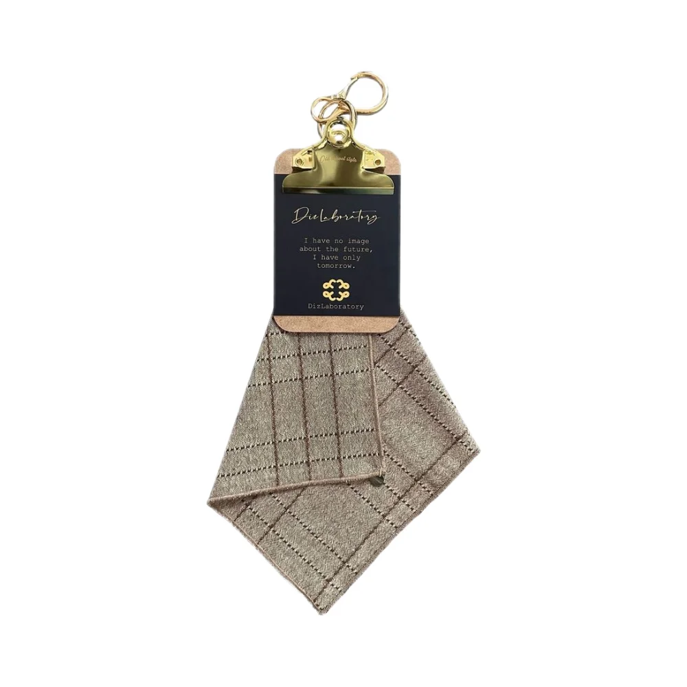 Keychain pendant design with a niche vintage texture mini sketchpad detachable cotton scarf multi-purpose accessory