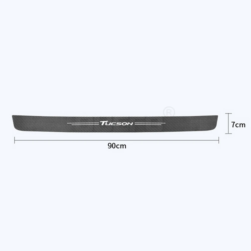 Car Rear Bumper Trunk Guard Protected Stickers decoration for Hyundai tucson nx4 2005- 2022 Car stickers accessories