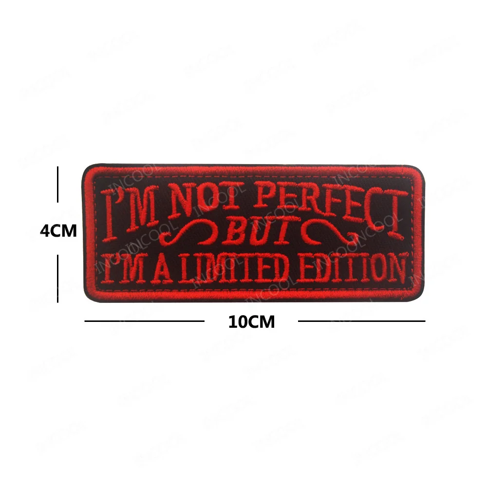 English Alphabet Motivational Phrases Biker Slogan Classic Saying Word Patches Tactical Sticker Badges Appliqued For Clothing