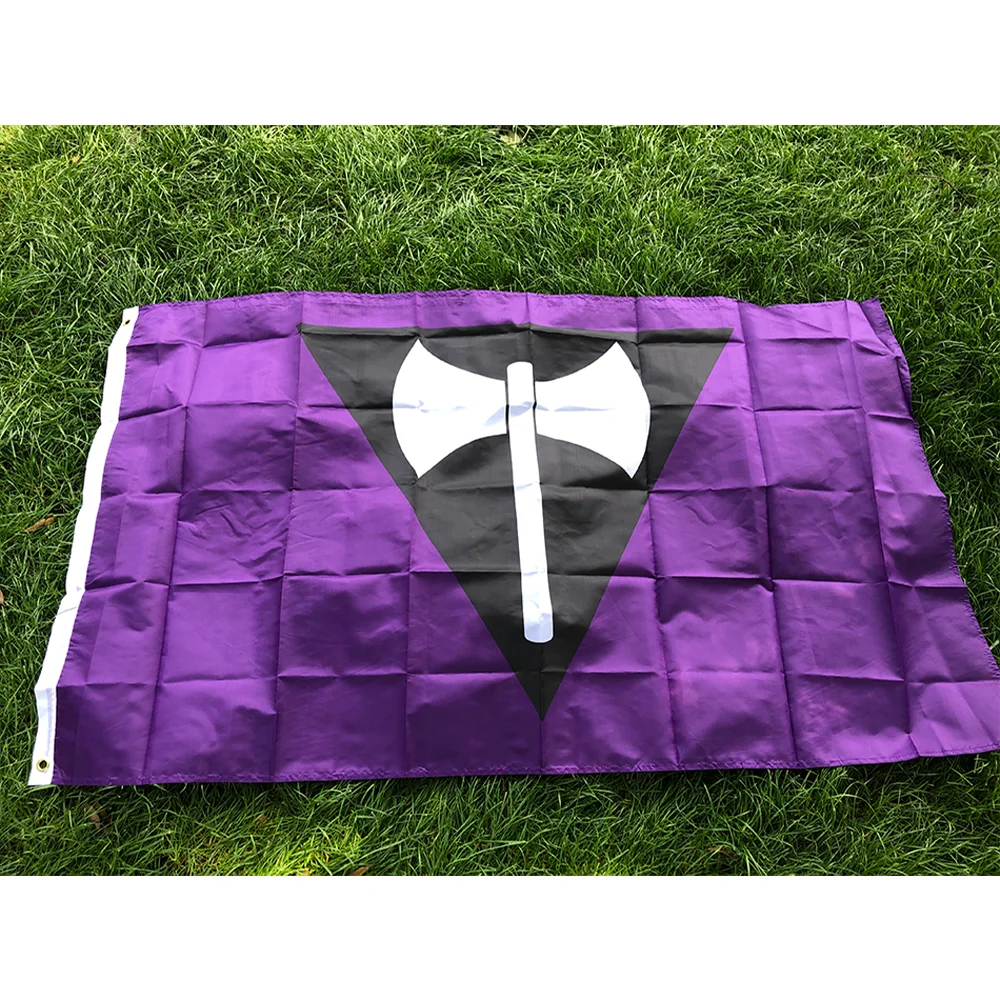（TIKI FLAG）Butch Lesbian Flag 3x5fts 90x150cm polyester LGBTQIA LGBT Rainbow Butch Labrys Lesbian Pride Flag for decoration