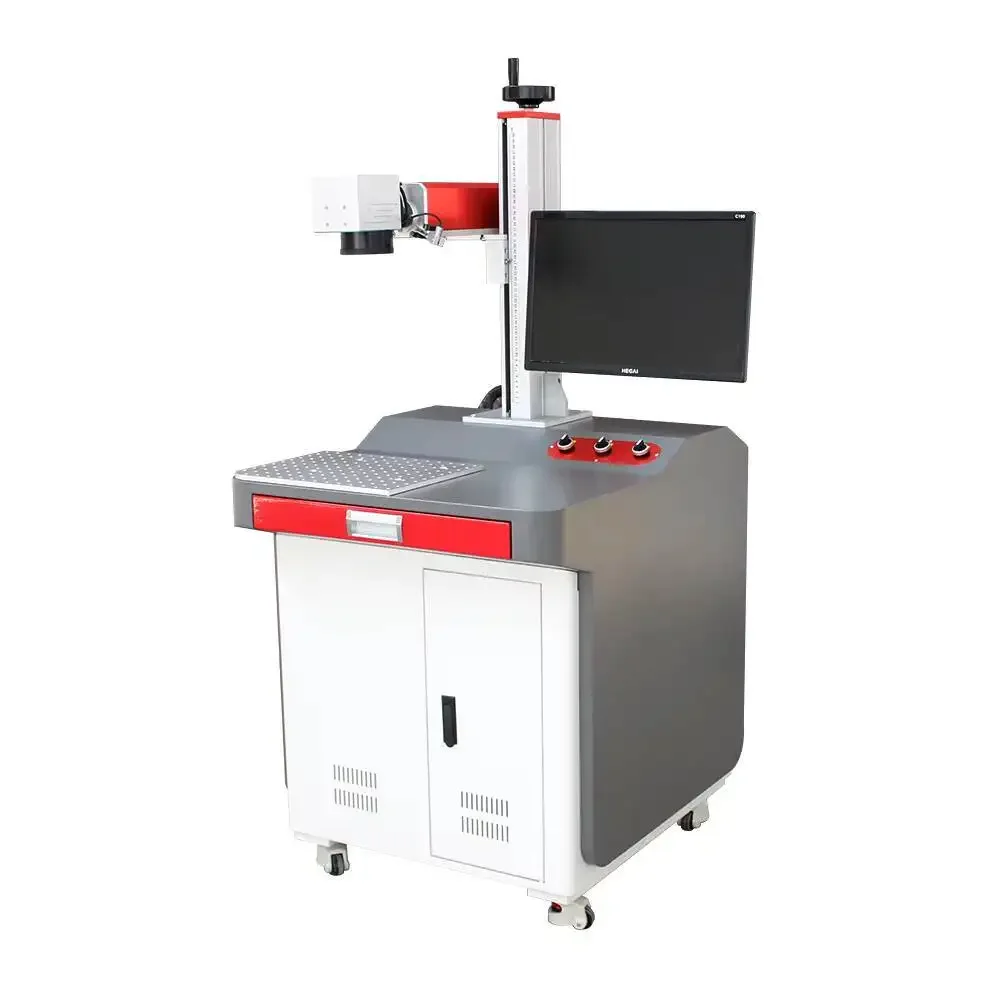 

Gold Sier 30W 50W 60W 100W Metal And Nonmetal Cabinet Fiber Laser Marking Hine