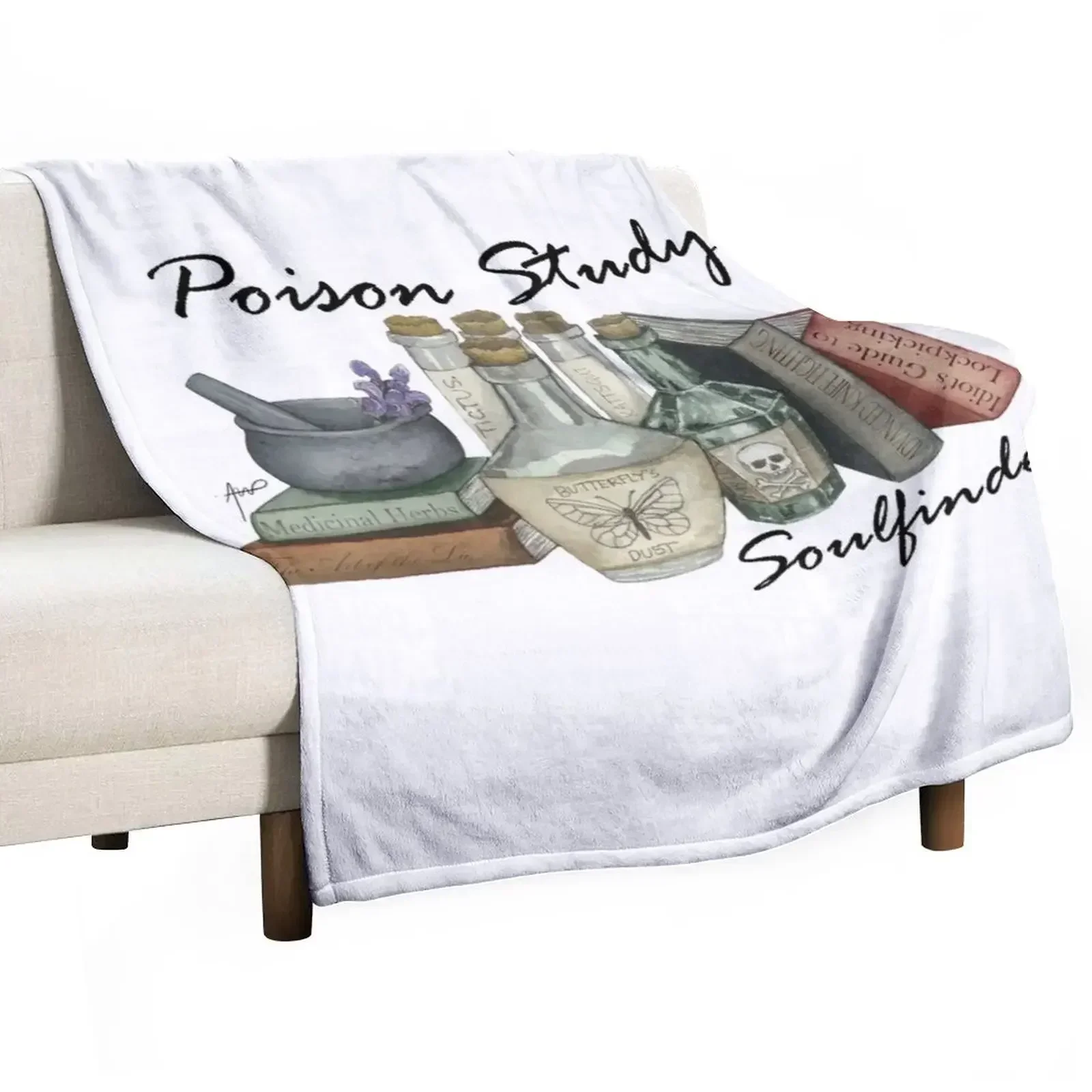 

Poison Study Soulfinder Throw Blanket Sofa valentine gift ideas Quilt christmas gifts Blankets