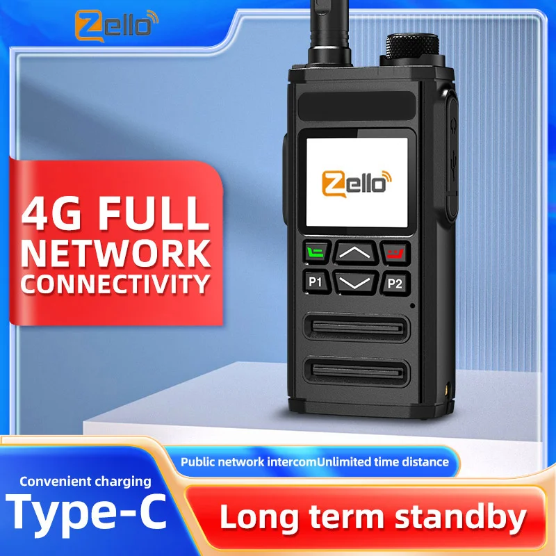 Global Walkie Talkie Zello Worldwide Long Range Portable GPS WIFI Two Way Radio 4G 3G 2G Android System Global Coummunication