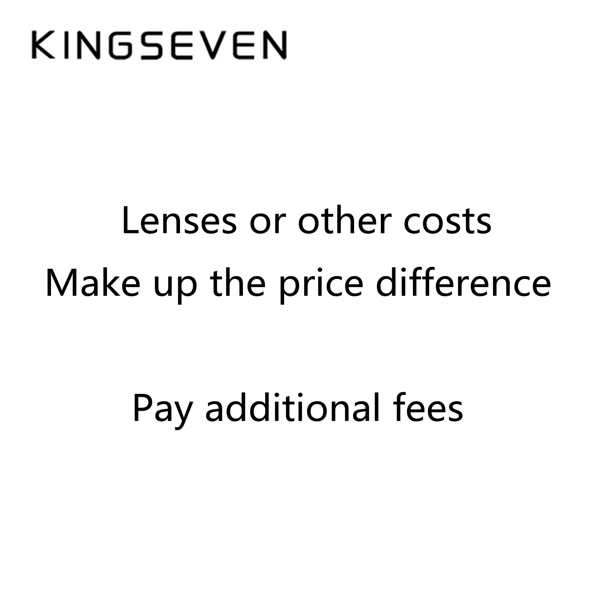 

Kingseven Make Up The Price Difference Pay Additional Fees Prescription Glasses Myopia Hyperopia Multifocal Progressive Lenses