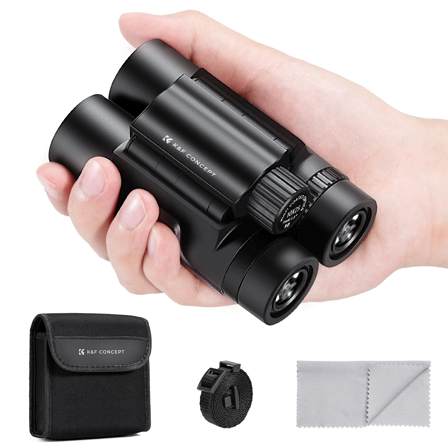 K&F CONCEPT Outdoor verrekijkers Compact BAK4 prisma+FMC breedband groene film voor vogelspottenavonturen, shows en concerten
