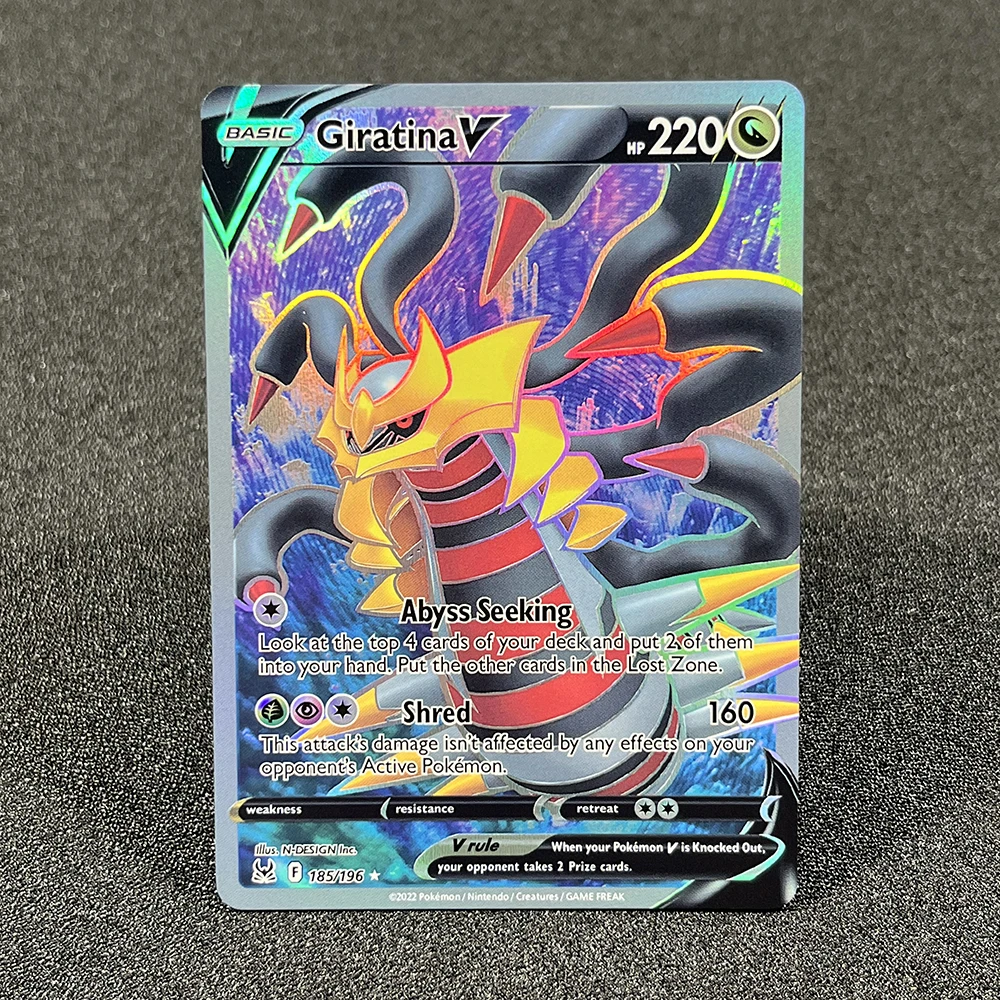 Pokémon PROXY Cards  Sword & Shield Lost Origin (LOR) Pikachu Giratina Aerodactyl Rotom Foil TCG Cards Game Collection PTCG