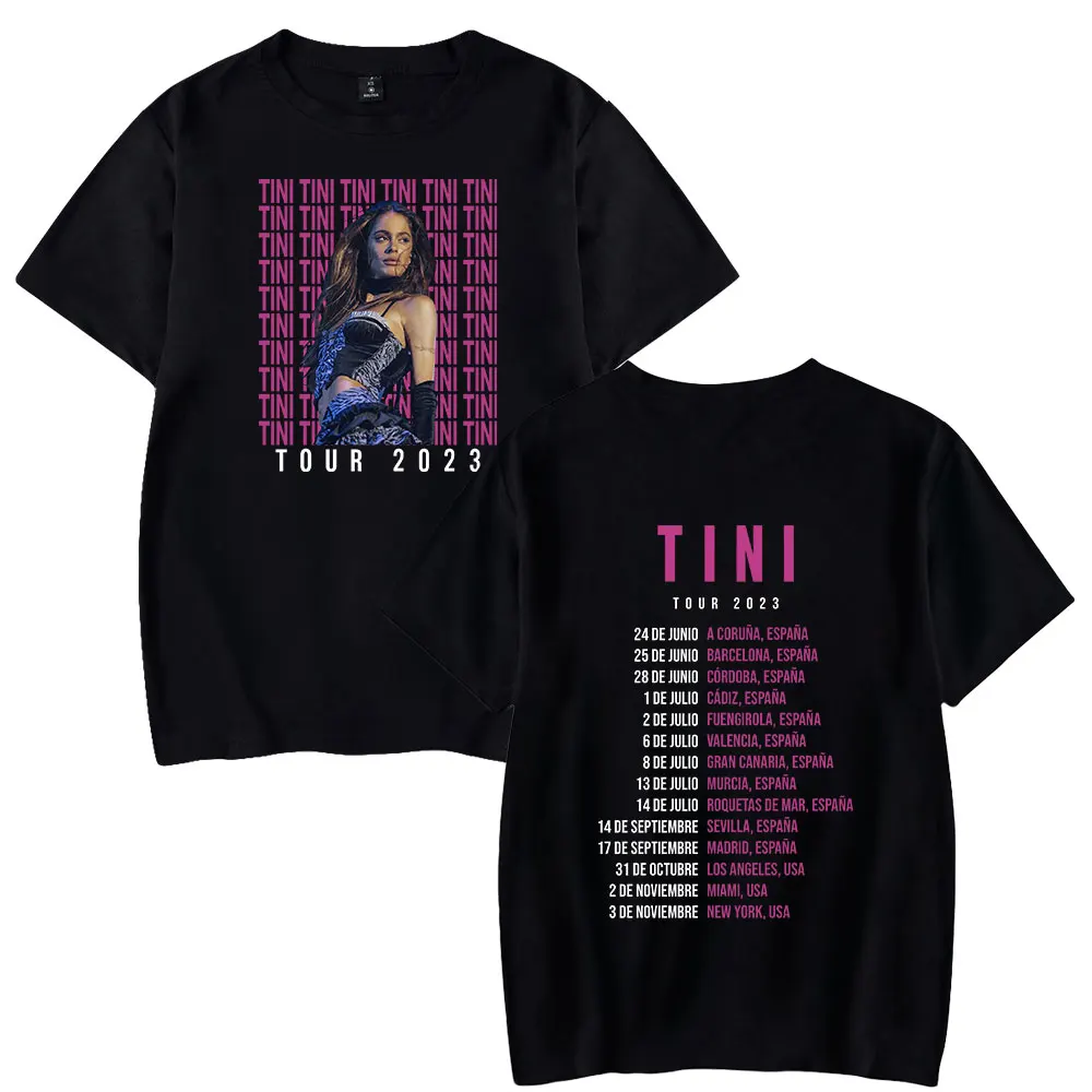 Tini Stoessel Merch T-Shirt Unisex For Women/Men O-neck Short Sleeve Tee Casuals Streetwear Fashion Top