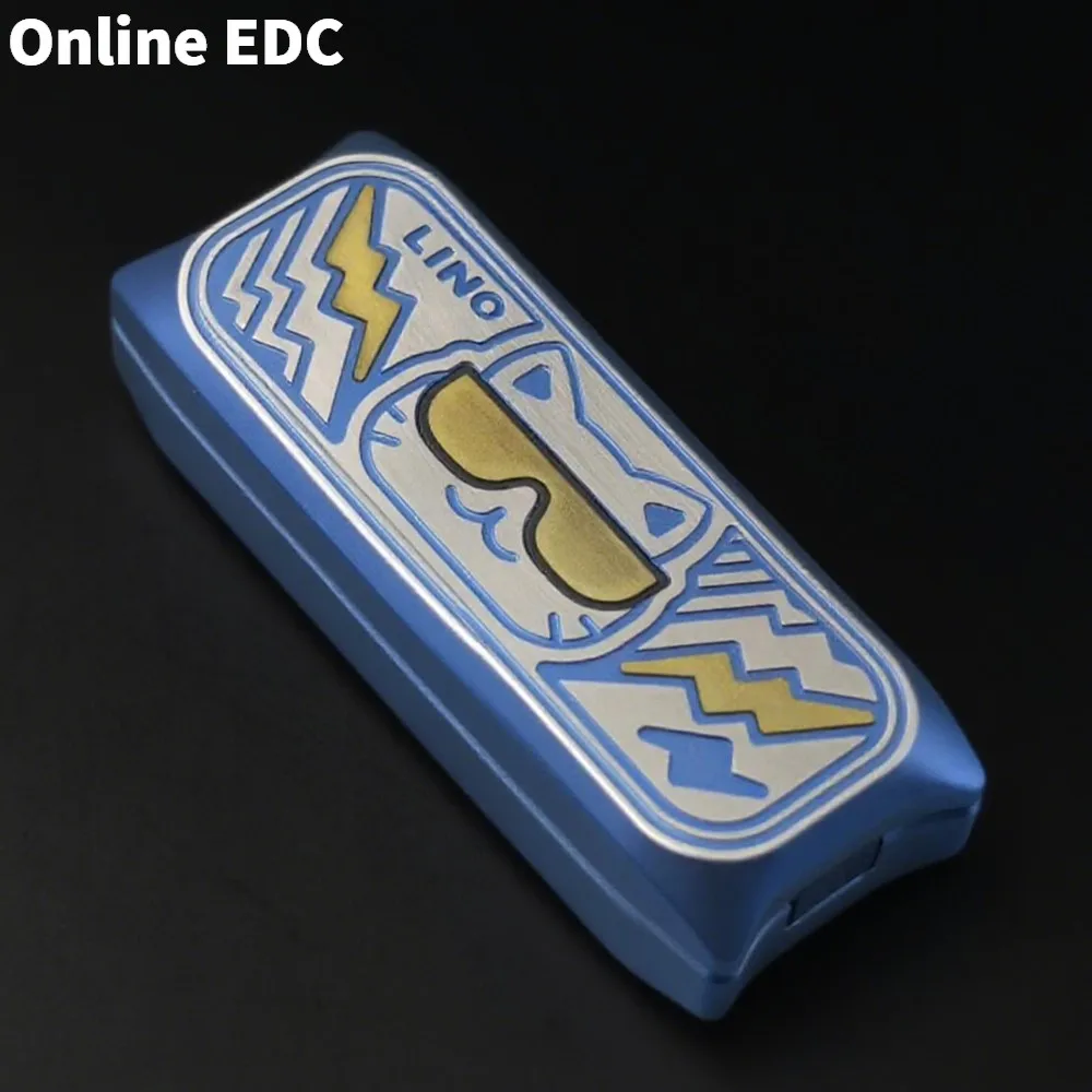 Giocattoli EDC usati LINO EDC Limbo Nuovo colore Titanio Meccanico Push Slider Giocattolo antistress Accessori da scrivania per ufficio Giocattolo novità
