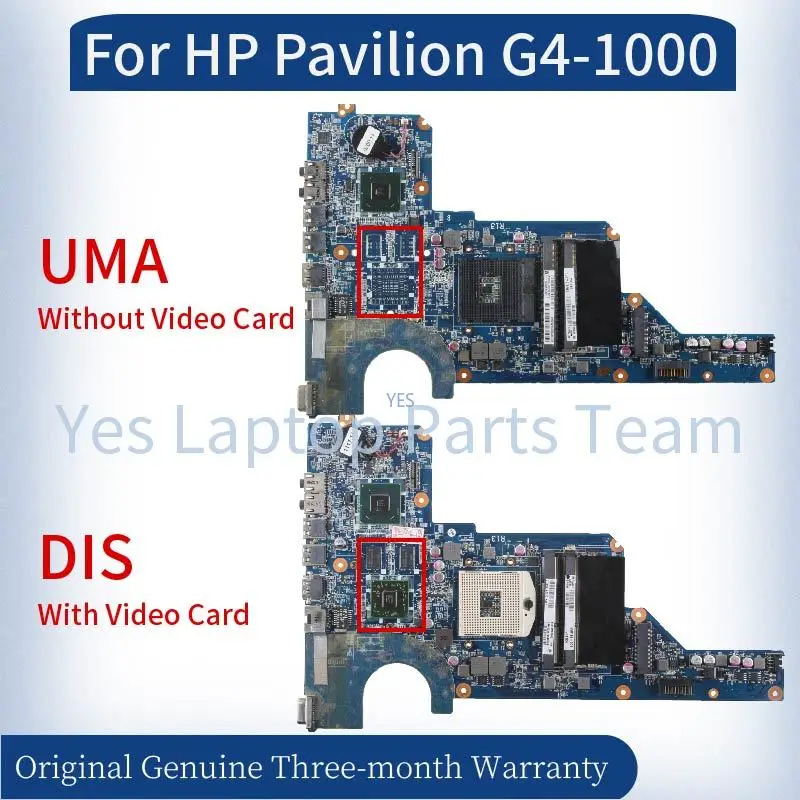 

R13 For HP Pavilion G6 G4-1000 Laptop Mainboard DA0R13MB6E1 DA0R13MB6E0 636375 636373-001 650199-001 HM65 Notebook Motherboard