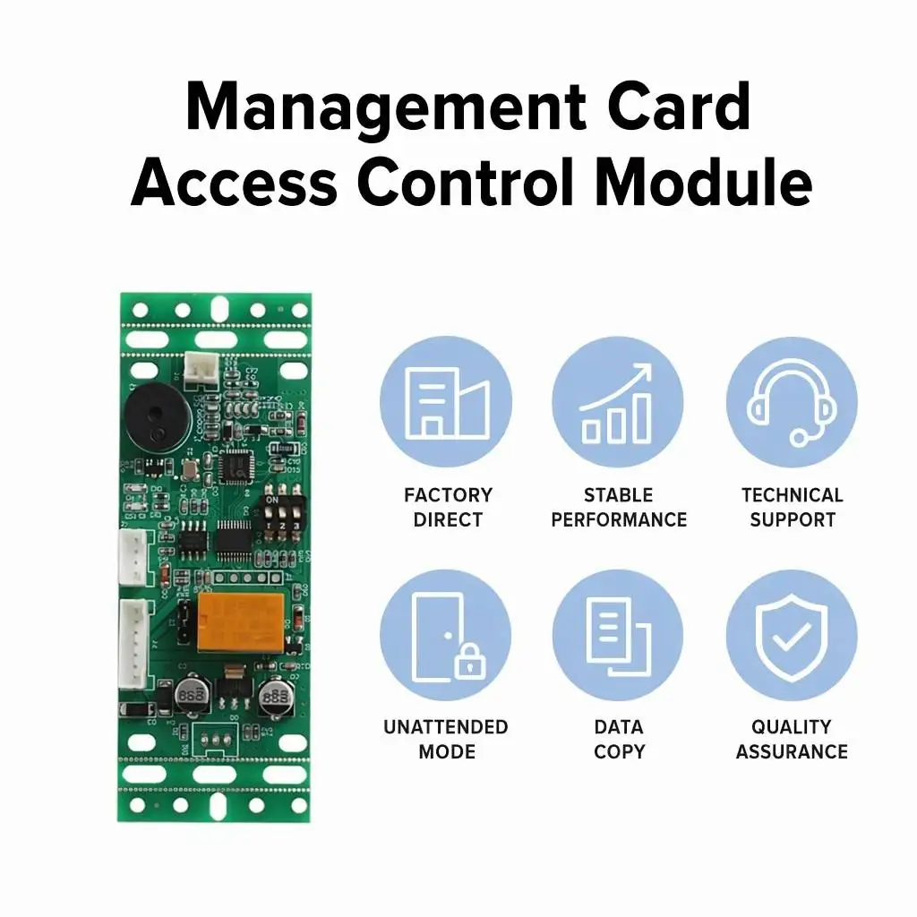 Cheap Smart Access Control Machine IC 13.56mhz/ ID 125khz RFID Reader Module 12V/24V NFC Management Card Access Control Module