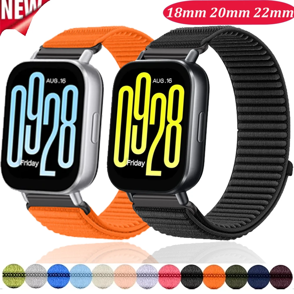 �y�Z�[�����z18mm 20mm 22mm�i�C�����X�g���b�v Redmi Watch 5 Lite/Active�p�A�j�Ǝ��̐D�荞�ݎ����X�g�o���h�AAmazfit Active Max Bip 6 Balance 2�o���h�Ή�