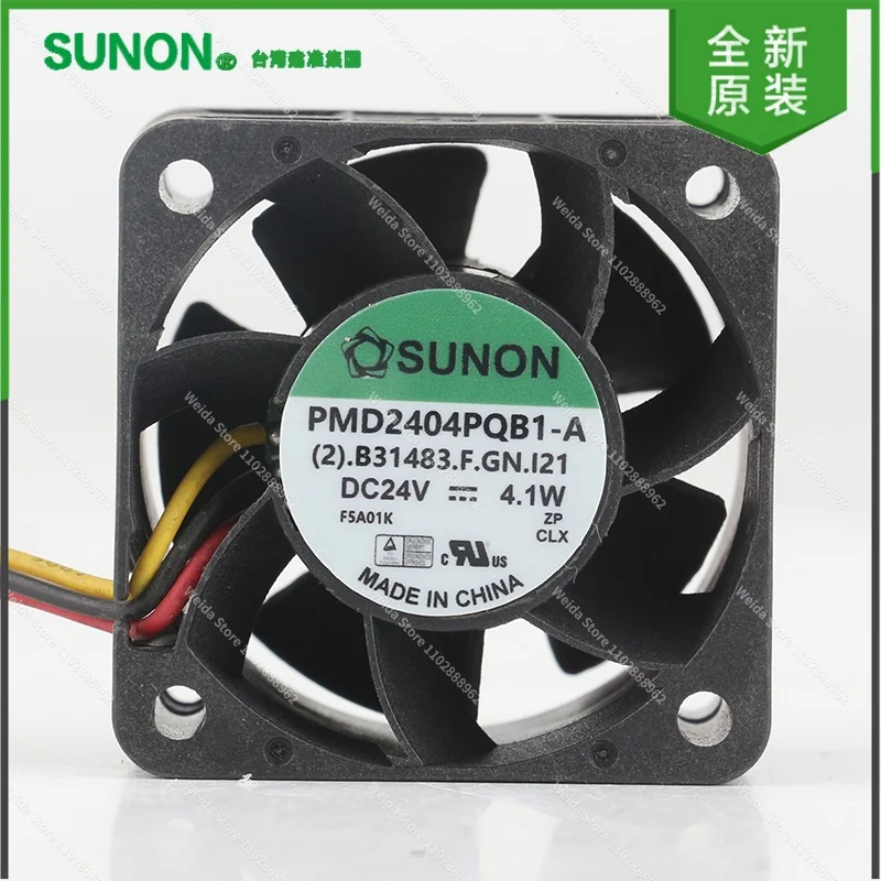 cooling fan Original Sunon 4028 40X40X28MM 4CM frequency converter bearing PMD2404PQB1-A 5V 12V 48V DC 24V 4.1W