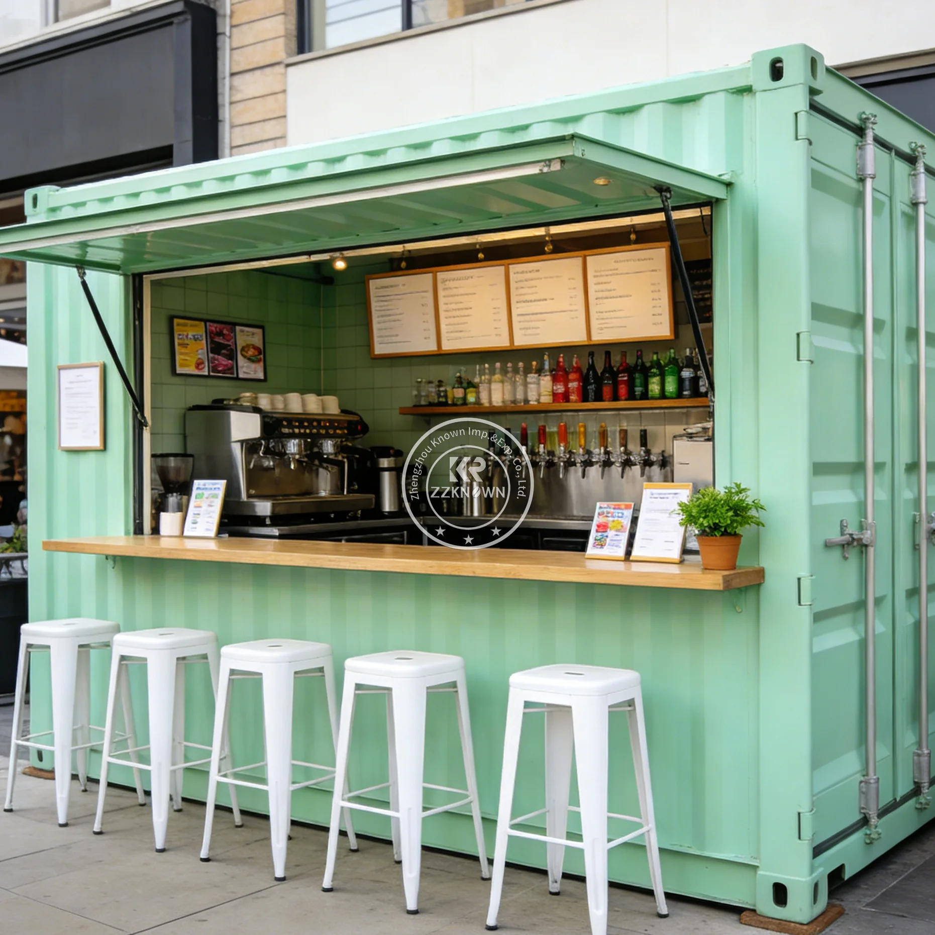 

Durable Outdoor Container Bar Container Restaurant Street Fast Food Kiosk Pop Up Container Coffee Shop For Business
