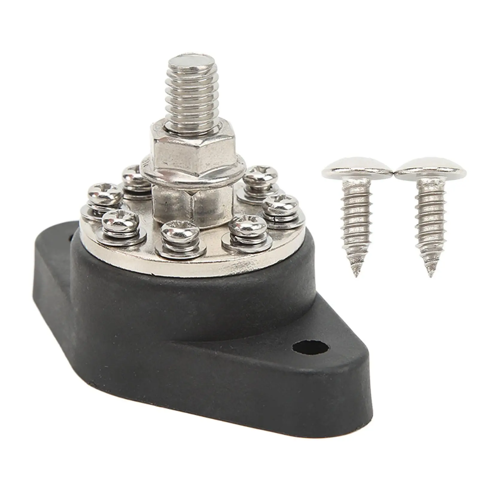 

3/8in M10 Power Distribution Terminal Kit - Battery Junction Bus Bar for rvs and Marine Applications