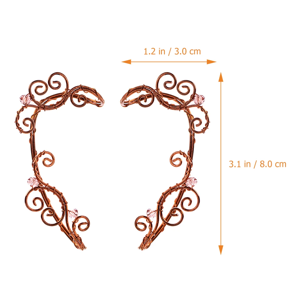 

Vintage Earrings for Unpierced Ears Clip Cuff Cuffs Fairy Jewelry Women Earcuff