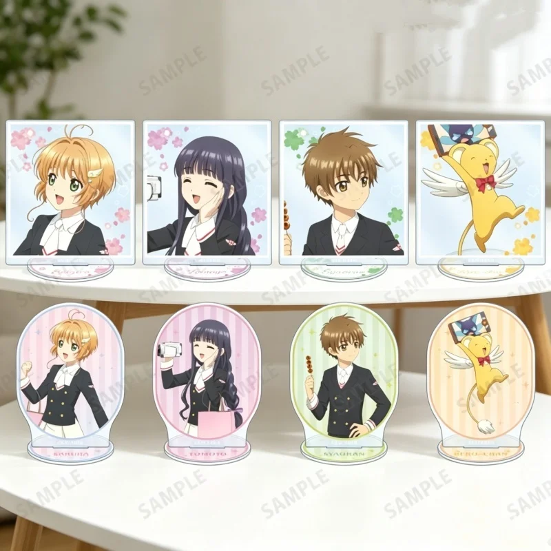 Figure Acrylic Stand Anime Captor Sakura KINOMOTO SAKURA LI SYAORAN Sakura Kinomoto Desk Decor StandGame Fans Gift Keychains10cm