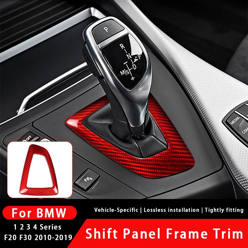 

LHD/RHD Carbon Fiber Car Console Gear Shift Panel Cover Trim For BMW 1 2 3 4 Series F20 F22 F23 F30 F31 F34 GT F32 F33