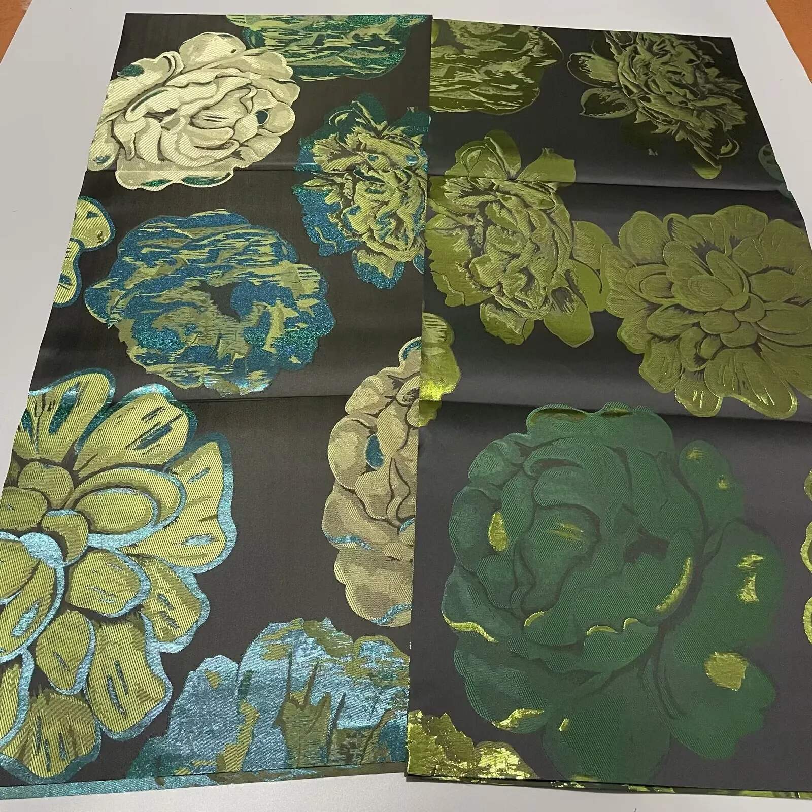 

New Nigerian Big flower Sego HeadTie Wraps High Quality Gele Ipele African Turban 2pcs/Bag Pack Latest Style Material Asoebi