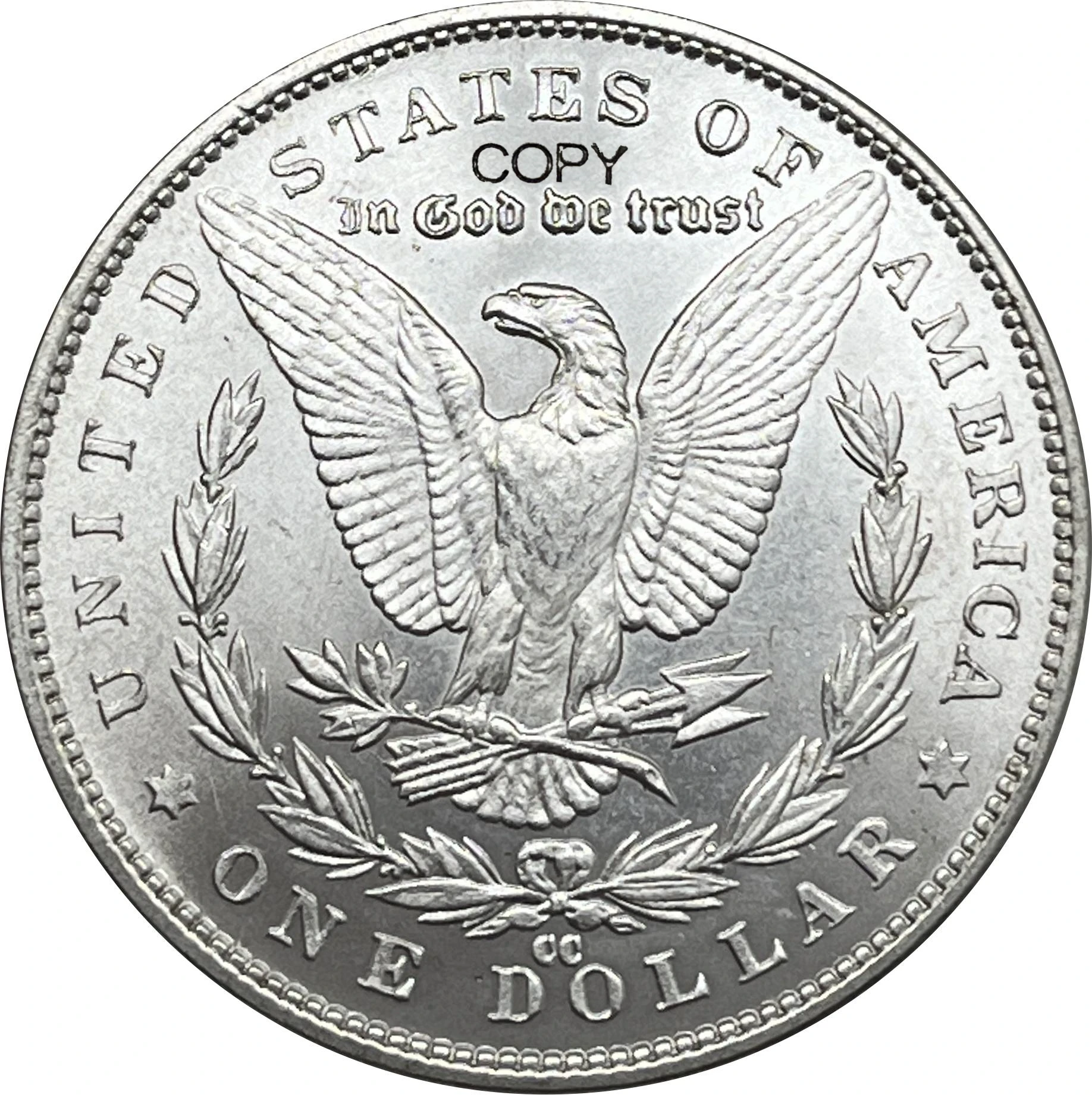 US 1885 CC 1 One Dollar Morgan Silver Plated America Copy Commemorative Coin United States Ww2 Liberty Moneda Collectible Coins