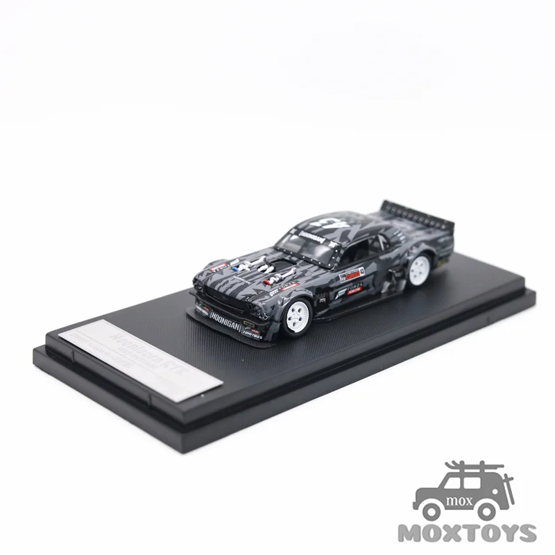 Street Warrior SW 1:64 1965 Mustang Hoonicorn RTR V3 HORZON / KamaZ trailer Diecast Model Car limited499