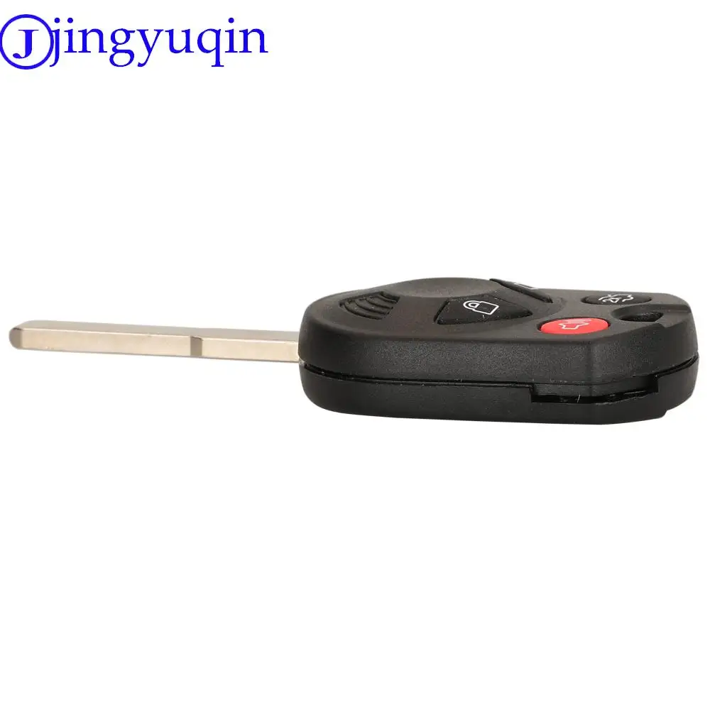 Jingyuqin-carcasa de llave de coche remota, carcasa de 3/4 botones para Ford Mercury Edge Escape Expedition Flex Fusion Mustang Taurus para Lincoln
