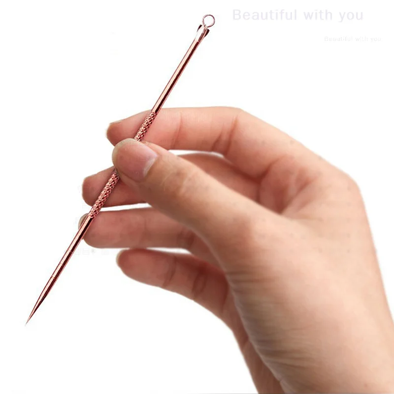 4 stks/set Facial Pore Cleaner Extractor Gezicht Huidverzorging Gereedschap Mee-eter Comedo Puistje Belmish Acne Remover Naalden